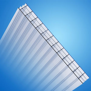 Le <span class=keywords><strong>polycarbonate</strong></span> jumeau de mur triple de mur lambrisse la feuille cellulaire transparente moderne de PC de Multiwall pour l'application d'hôtel - Product Image 4