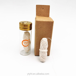 Hilo Dental Vegano Orgánico de Maíz en Frasco de Vidrio Portátil, con Sabor Personalizado a Menta y Frutas - Product Image 2