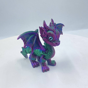 3D 프린팅 유리 날개 달린 귀여운 교육용 데스크탑 장식품 동물 및 공룡 모형 1/12 스케일 - Product Image 3