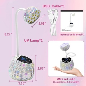 Lampe à ongles UV LED, lampe de polymérisation rapide sans fil 36W, lampe à ongles LED rechargeable par USB avec 4 minuteurs - Product Image 6