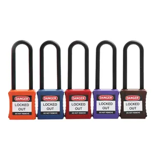 Elecpopular 2024 Industry Colorful 76mm Insulation Shackle Safety Nylon PA Padlock Wholesale Prices Supplier Lock Cylinders