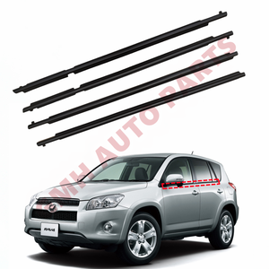 Tira de sellado de goma para ventana de coche, moldura de burlete para ventana de puerta lateral para <span class=keywords><strong>Toyota</strong></span> <span class=keywords><strong>RAV4</strong></span> 2006-2012, versión corta solamente - Product Image 1