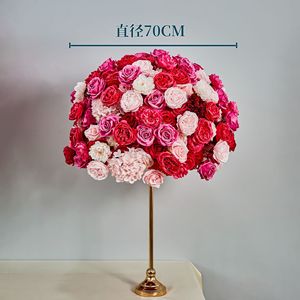 モダンな造花ボール ウェディングイベントテーブルセンターピース メタルフラワー スタンドデコレーション用品 コストパフォーマンスが高い - Product Image 2