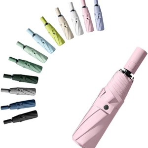 21-inch Automatic 3-Folding Rain Sun Umbrella Protection Sun Automatic Open Close Umbrella Three Fold UV protection Umbrella - Product Image 1