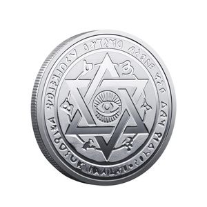 عملة تذكارية معدنية بتصميم إله الشمس المصري (آر) ثنائية اللون، تحفة فنية قابلة للتجميع وديكور - Product Image 6