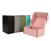 Boîte d'expédition en carton ondulé avec logo personnalisé, pour e-commerce, écologique, recyclable, réutilisable, portable, rigide, cadeau