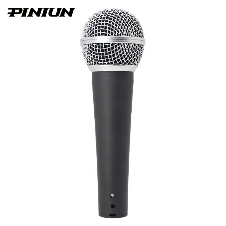 PINIUN PN-58 Original Qualidade Com Fio Vocal Profissional Cardióide Microfone Dinâmico Karaoke Microfone