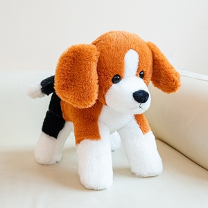 Peluche de Perrito <span class=keywords><strong>Beagle</strong></span> Suave, Muñeco de Peluche Realista con Orejas Largas, Juguete para Niños, Regalo de Cumpleaños, Venta al por Mayor, Personalizado - Product Image 3