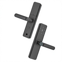 Serrure de porte intelligente avec empreinte digitale et mot de passe, contrôle par application, pour porte en bois, usage intérieur et location, modèle K9