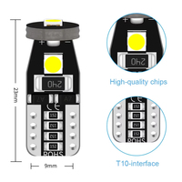 Canbus W5W T10 3SMD LED-Leuchten 168 194 LED Auto-Innenbeleuchtung Leselampe Kofferraumbeleuchtung Parkleuchte 12V 6000K Auto-Kennzeichenbeleuchtung