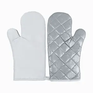 Beschermende Ovenwanten Polyester Hittebestendige Handschoen Koken Ovenschoen Sublimatie Blanco Custom Ontwerp Handschoen