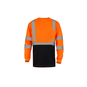 Maglietta di Sicurezza Huaweina ANSI Classe 2 ad Alta Visibilità, Traspirante, ad Asciugatura Rapida, Assorbente, Uniforme da <span class=keywords><strong>Lavoro</strong></span> con Logo Personalizzato - Product Image 3