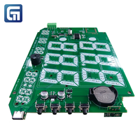 Module de circuit de contrôle d'affichage numérique LED de température et d'humidité PCBA, horloge calendrier en temps réel, service clé en main PCBA tout-en-un