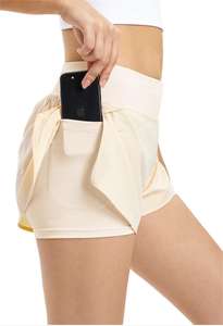 "Pantalones cortos deportivos Fitness para mujer, pantalones calientes de verano, antideslumbrantes, informales, de secado rápido, para correr, Yoga, entrenamiento, pantalones deportivos transpirables" - Product Image 2