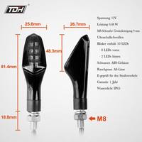 Lampu Sein LED Motor Berkedip 6000K Mini Winker Lampu Depan/Belakang 2 Lensa untuk Semua Model