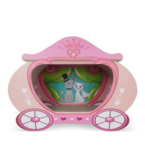 Lembo di gatto con lettiera personalizzata <span class=keywords><strong>per</strong></span> <span class=keywords><strong>gatti</strong></span>-casa rosa dei funghi della principessa-gratta e vinci in carta ondulata - Product Image 5