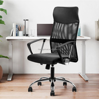 Chaises de bureau ergonomiques en maille rouge, vente en gros d'usine, fauteuils de bureau modernes pour salles d'attente et bureaux