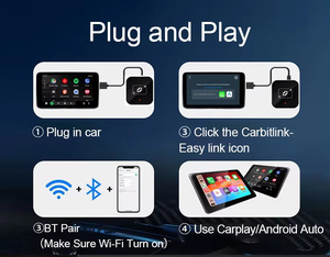Epro TYZDJ12 2-en-1 Carplay <span class=keywords><strong>inalámbrico</strong></span> y adaptador automático <span class=keywords><strong>Android</strong></span> Plug Play Multimedia Car Streaming AI Box Mini USB Dongle 2025 en venta - Product Image 6