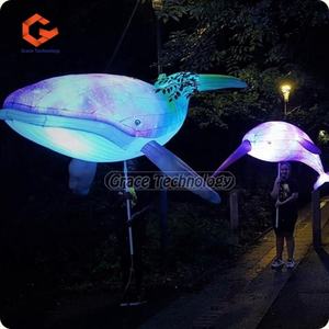 Flying Design Aufblasbarer Wal Meeres tier Benutzer definierte Größe Aufblasbare Decke Hängende Wal fisch Modell für die Förderung - Product Image 2