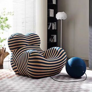 Silla de salón de alta calidad de nuevo diseño para muebles de sala de estar y sofá individual de compresión para apartamentos pequeños, silla de ocio relajante - Product Image 5