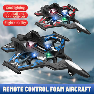 Juguete Volador RC con Giro de 360 Grados °   Flip & Roll - Arranque con un solo clic, Anticolisión, Luces LED, Control remoto de 2.4GHz (Azul/Rojo) - Product Image 2