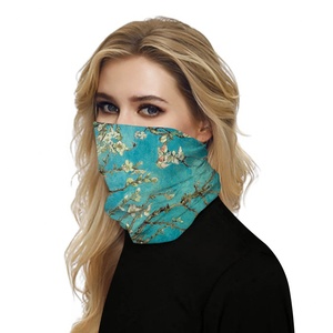 Pañuelo para el cuello, calentador de cuello, pañuelo de poliéster con estampado africano elegante para mujer y niña, estilo coreano, primavera - Product Image 4