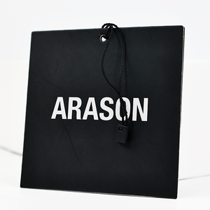 Tùy chỉnh kích thước lớn in ấn 800gsm giấy tráng giấy Thẻ Nhãn với logo thương hiệu của bạn treo may Swing Tag cho doanh nghiệp nhỏ - Product Image 6