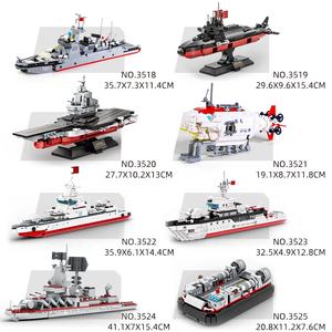 Serie militar WW2 camión obús tanque misil vehículo ensamblar MOC modelo niños niño juego de bloques de construcción juguete de plástico 4510-4513 - Product Image 5