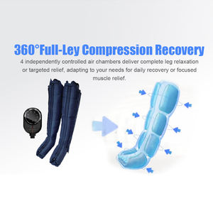 Pompa di compressione sequenziale della pressione dell'aria gambe massaggiatore del piede attrezzature per il <span class=keywords><strong>Fitness</strong></span> gambe massaggiatore per gli anziani. - Product Image 4