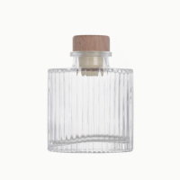 Bouteille en verre de luxe pour parfum d'ambiance, diffuseur à bâtonnets d'huiles essentielles, désodorisant d'air, bouteille d'aromathérapie en gros