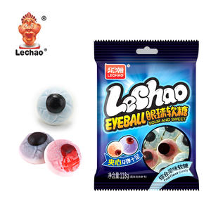 Atacado Custom Sample Pack Doce Gummy Eyeball <span class=keywords><strong>Candy</strong></span> Halal Fruit Jam Cheio Gummy Eye <span class=keywords><strong>Candy</strong></span> para o Halloween - Product Image 1