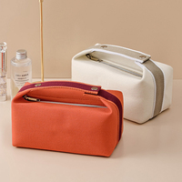Pochette à cosmétiques mignonne, mini sac à maquillage avec fermeture éclair, accessoire de mode élégant