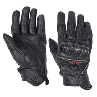 Gants de moto courts en cuir de vachette, compatibles écran tactile, unisexes, pour motocross, protection confortable pour la course sur route et le VTT
