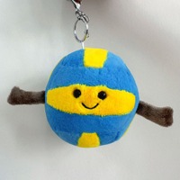 Simulation mignon doux vente en gros personnalisation basket-ball Football en peluche porte-clés jouet Badminton créatif sac pendentif