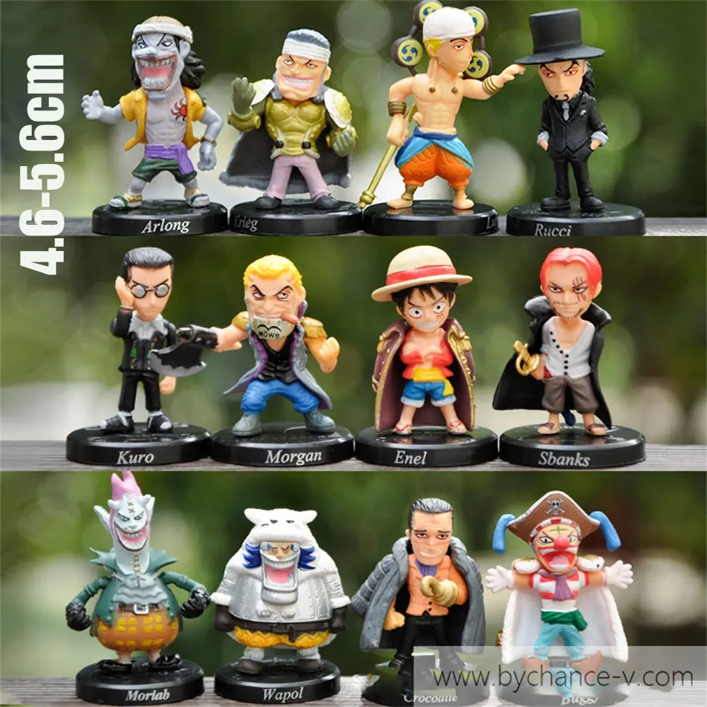 Fiesta evento obsequios juguete gratis popular dibujos animados de anime japonés figura de Luffy de una pieza para Navidad goodie bag filler toy