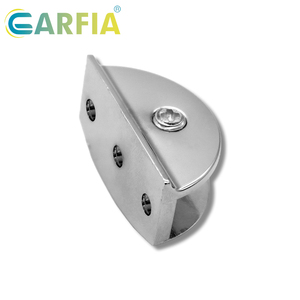 Soportes de Cristal <span class=keywords><strong>Garfia</strong></span> de 12 mm, Forma de Media Luna, Abrazaderas de Cristal de Aleación de Zinc, Ajustables y Duraderos - Product Image 6