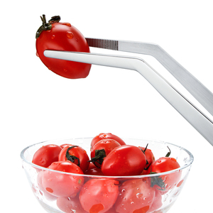 12 Inch 30CM <strong>Kitchen</strong> Culinary Tweezer Food <strong>Tong</strong> Stainless Steel Cooking Offset Tweezers <strong>Tongs</strong> - Product Image 4