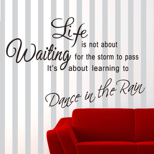 Life Is Not About Waiting <b>Wall</b> <b>Sticker</b> 40x60cm PVC Waterproof Home <b>Decoration</b> Modern Design - Product Image 3