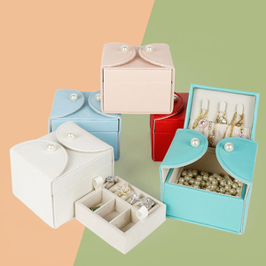 Jewelry storage <b>box</b>, multi-compartment jewellery case, portable jewelry organizer, small jewelry drawer <b>box</b>, <b>earring</b> necklace - Product Image 1