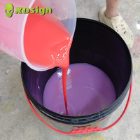 Colle acrylique liquide XDSIGN 25 kg/fût pour luminaires, signalétique extérieure, revêtement blanc résistant aux UV, super brillant et clair pour lettres