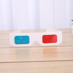 White personalized <span class=keywords><strong>3D</strong></span> red and blue glasses paper disposal <span class=keywords><strong>3D</strong></span> cinema glasses the Wholesale - Product Image 6