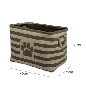Customer Logo Pet Bag Outdoor Travel Storage Box Christmas Toy Dog Storage Basket