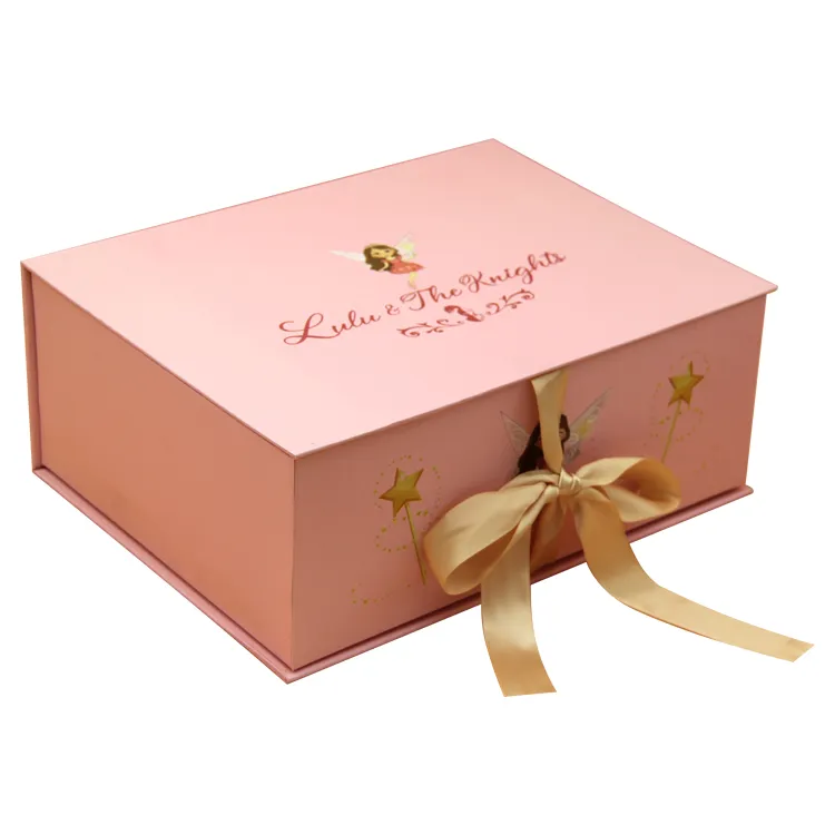 Caja de regalo de lujo con pliegue magnético, producto de bufanda, caja de paquete pequeño para ropa