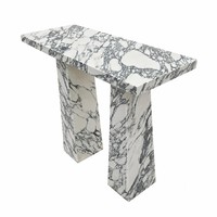 Console d'entrée personnalisée en marbre pour villa, hôtel, hall d'entrée, table d'appoint en pierre naturelle pour couloir, salon, mobilier de maison