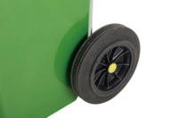Poubelle de Recyclage Extérieure Préfabriquée en HDPE, Sécurisée, 100L/120L/160L, Couleur Verte, pour Usage Public