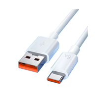 Cable de Datos USB Tipo-C de Carga Rápida 6A con Conductor de Cobre Puro y Blindaje Trenzado, Garantía de 12 Meses para Teléfonos Móviles y PC