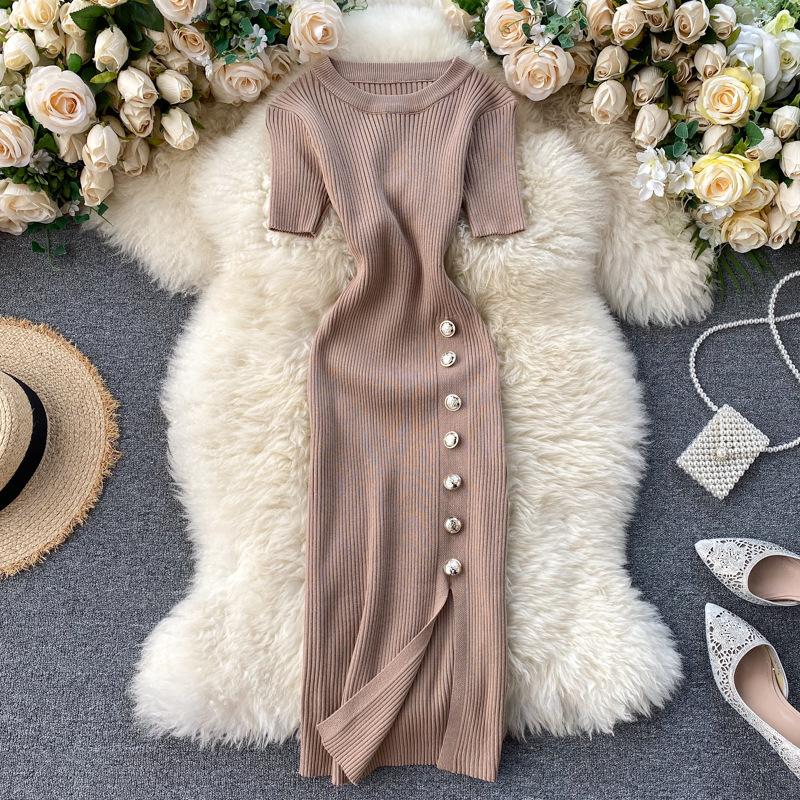 New Fashion Autumn Arrives High Waist Tight Knit Dress Elegant Knit Sweater  Dress| Alibaba.com
