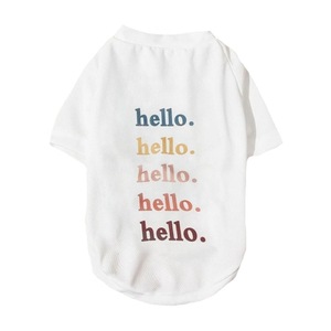 Ropa simplemente básica para mascotas, camisas con estampado elegante <span class=keywords><strong>de</strong></span> verano para perros, camiseta, ropa para mascotas, ropa transpirable <span class=keywords><strong>de</strong></span> diseñador para perros - Product Image 1