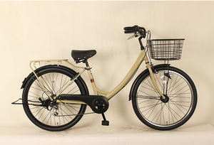 <span class=keywords><strong>Bicicleta</strong></span> Urbana Elegante para <span class=keywords><strong>Mujer</strong></span>, de 24 Pulgadas, Estilo <span class=keywords><strong>Vintage</strong></span>, 6 Velocidades, Horquilla de Acero, Material de Canasta, <span class=keywords><strong>Bicicleta</strong></span> Urbana para Damas - Product Image 3