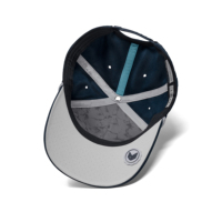 Gorra de malla estructurada de perfil medio con parche de goma, estilo vintage y diseño Dobby, a la moda y personalizada
